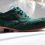 Cole Haan NEW Air Colton Wingtip Oxfords GREEN Sz 8.5 W Orig $198