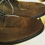 To Boot New York NY CARR Brown Suede Leather Wingtip Shoes 12 NEW Cole Haan Box