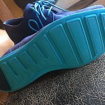 Cole Haan Lunargrand Blue Suede Shoes