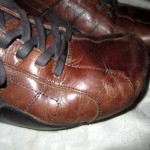DIESEL Men’s Brown Distressed Leather Driving Shoes Classic Size 13