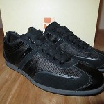 NEW HUGO BOSS ORANGE LABEL APACHE LEAGUE LEATHER SHOES SNEAKE R  Size 41, US 8