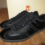 NEW HUGO BOSS ORANGE LABEL APACHE LEAGUE LEATHER SHOES SNEAKE R  Size 41, US 8