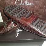 NIB COLE HAAN GUNNISON II CROCODILE C MENS CASUAL DRESS SHOES SIZE 13