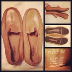 Clarks Mansell Mens Size 13M Tan Moc Leather Loafers Shoes