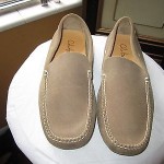 NWOB Mens COLE HAAN NIKE AIR Loafers Slip On Shoes Size 8 M Tan Suede C06027