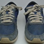 DIESEL Size US 11 eur 44.5 A-Head Men Athletic Shoes Blue Mesh Suede