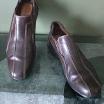 COLE HAAN Nike Air Brown Leather Loafers Shoes Size 9 1/2 M slip on – driving