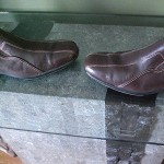 COLE HAAN Nike Air Brown Leather Loafers Shoes Size 9 1/2 M slip on – driving