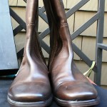 NWB Rare Hugo Boss tall zip Moto boots w lug soles