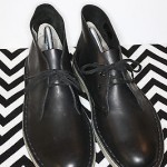 Men Clarks Originals Black Leather Desert Boots Shoes Lace Ups Size 9
