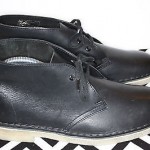 Men Clarks Originals Black Leather Desert Boots Shoes Lace Ups Size 9