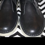 Men Clarks Originals Black Leather Desert Boots Shoes Lace Ups Size 9
