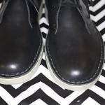 Men Clarks Originals Black Leather Desert Boots Shoes Lace Ups Size 9