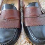 Vintage COLE HAAN Green Label ~ Black wBrown Buckle Kilty Loafers ~ Men’s Sz 11D