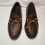 COLE HAAN BROWN LEATHER SIZE 12 M BOAT SHOES