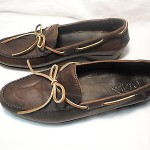 COLE HAAN BROWN LEATHER SIZE 12 M BOAT SHOES