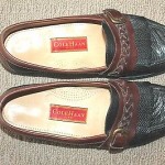 Cole Haan black and brown leather loafers, size 11.5, leather soles, $298