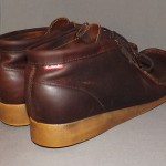 CLARKS Style 86256  Leather Chukka Mens Size 9.5M Cordovan Brown(CLEAN)