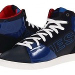 $195 – DIESEL Men’s BRANDSTER G-TOP Y00667 TRAINERS SHOES Blue/Red SIZE: 11