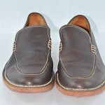 COLE HAAN men’s slip on loafer moccasin leather shoe size 9.5 M brown
