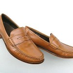 MEN’S COLE HAAN CLASSIC SADDLE TAN LEATHER PINCH PENNY LOAFERS SIZE 12 M EUC! @@