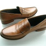 MEN’S COLE HAAN CLASSIC SADDLE TAN LEATHER PINCH PENNY LOAFERS SIZE 12 M EUC! @@