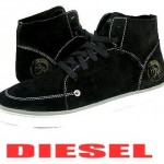 $195 – DIESEL Men’s SANDOKA Suede TRAINERS SHOES Black SIZE: 11