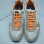 Hugo Boss Orange Orlet Medium Grey Sneakers Tennis Shoes Size 10 43 NIB