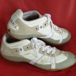 DIESEL Men Name is “Hey” White Leather Athletic Walking Sneaker Shoe US 13 EU 47