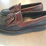 Cole Haan Country Men’s Size 8.5D, Brown Black Tassel Moccasin Loafer Shoes