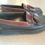 Cole Haan Country Men’s Size 8.5D, Brown Black Tassel Moccasin Loafer Shoes