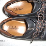 Cole Haan Black Leather Casual Lace Ups Mens Size 9 1/2 M