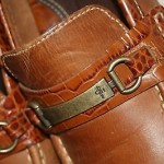 Men’s COLE HAAN Driving Moccasins Loafers Brown Shoes w/ Brass Bits – Size 8 M