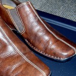 EUC Cole Haan Nike Air Reno Men’s Size 9M Chestnut Leather Slip On Shoes $168