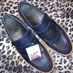 NWOB $318 COLE HAAN NAVY SUEDE ‘HAWKINS’ LOAFERS w/”DAINITE” UK MADE SOLE 10 1/2