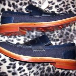 NWOB $318 COLE HAAN NAVY SUEDE ‘HAWKINS’ LOAFERS w/”DAINITE” UK MADE SOLE 10 1/2