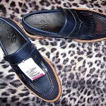 NWOB $318 COLE HAAN NAVY SUEDE ‘HAWKINS’ LOAFERS w/”DAINITE” UK MADE SOLE 10 1/2