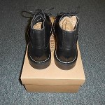 New Cole Haan Canton Lace Up Boot Black 11-1/2M