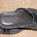 Cole Haan Nike Air Men’s Velco Strap Black Leather Sandals