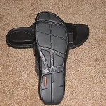 Cole Haan Nike Air Men’s Velco Strap Black Leather Sandals