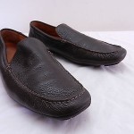 Mens 11 BOSS HUGO BOSS Brown Leather Moccasin Toe Loafers Casual Shoes