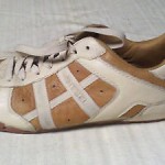 Men’s DIESEL Brown / Tan Leather REMY Casual Shoes Fashion Sneakers Size 7