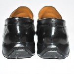 COLE HAAN NIKE AIR MEN’S BLACK LEATHER SLIP-ON LOAFERS – SIZE 9.5