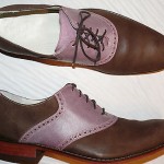 COLE HAAN NIKE AIR MENS 14 BROWN LAVENDER NUBUCK LEATHER OXFORDS COMFORT SHOES