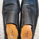 Men’s Cole Haan Nike Air Shoes G Series Black Leather Slip On Loafers 9  M