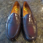 NEW~COLE HAAN~Burgandy Leather Penny Loafers with NIKE AIR Cushioning~Size 9