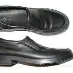 5 Cole Haan Nike Air Ace Slip on Black Leather Mens Oxford Moccasins Loafers 5