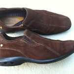 COLE HAAN AIR NIKE BROWN LEATHER SUEDE CASUAL COMFORT SHOES LOAFERS SLIP ON 8.5