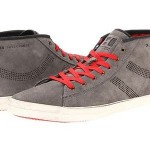 Hugo BOSS ORANGE Mens Gray SANSIOR Top Suede Sneakers Size 8