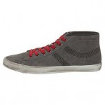 Hugo BOSS ORANGE Mens Gray SANSIOR Top Suede Sneakers Size 8